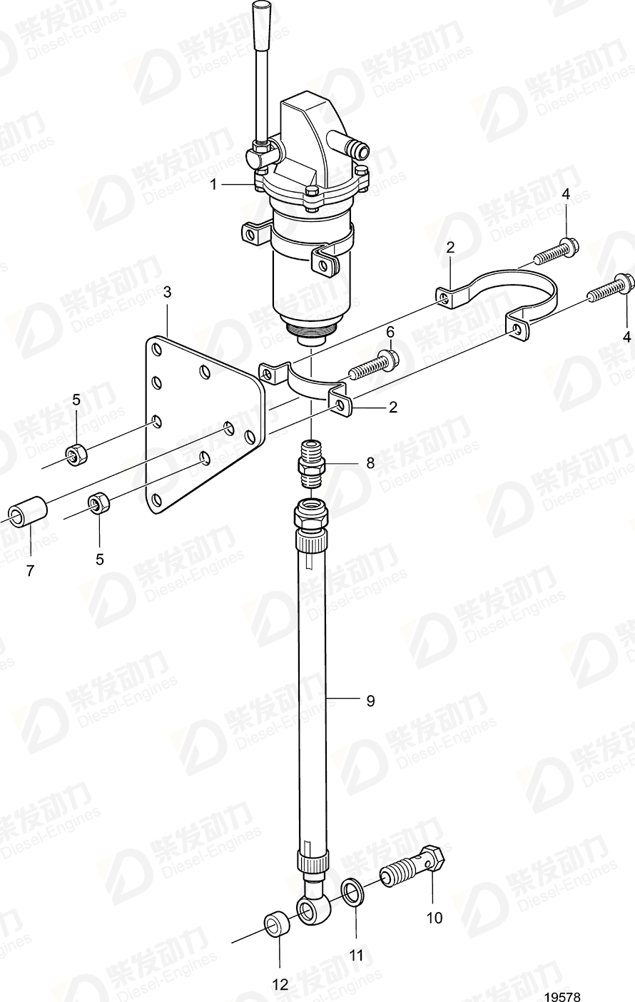 volvo penta Bracket 3838605 Drawing volvo penta Bracket 3838605 Drawing